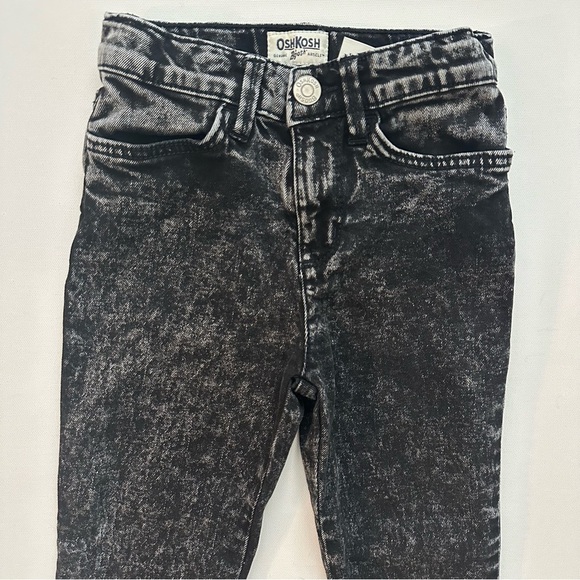 OshKosh B'gosh Black Denim Kids Jeans Size 5 Girls - Picture 12 of 13